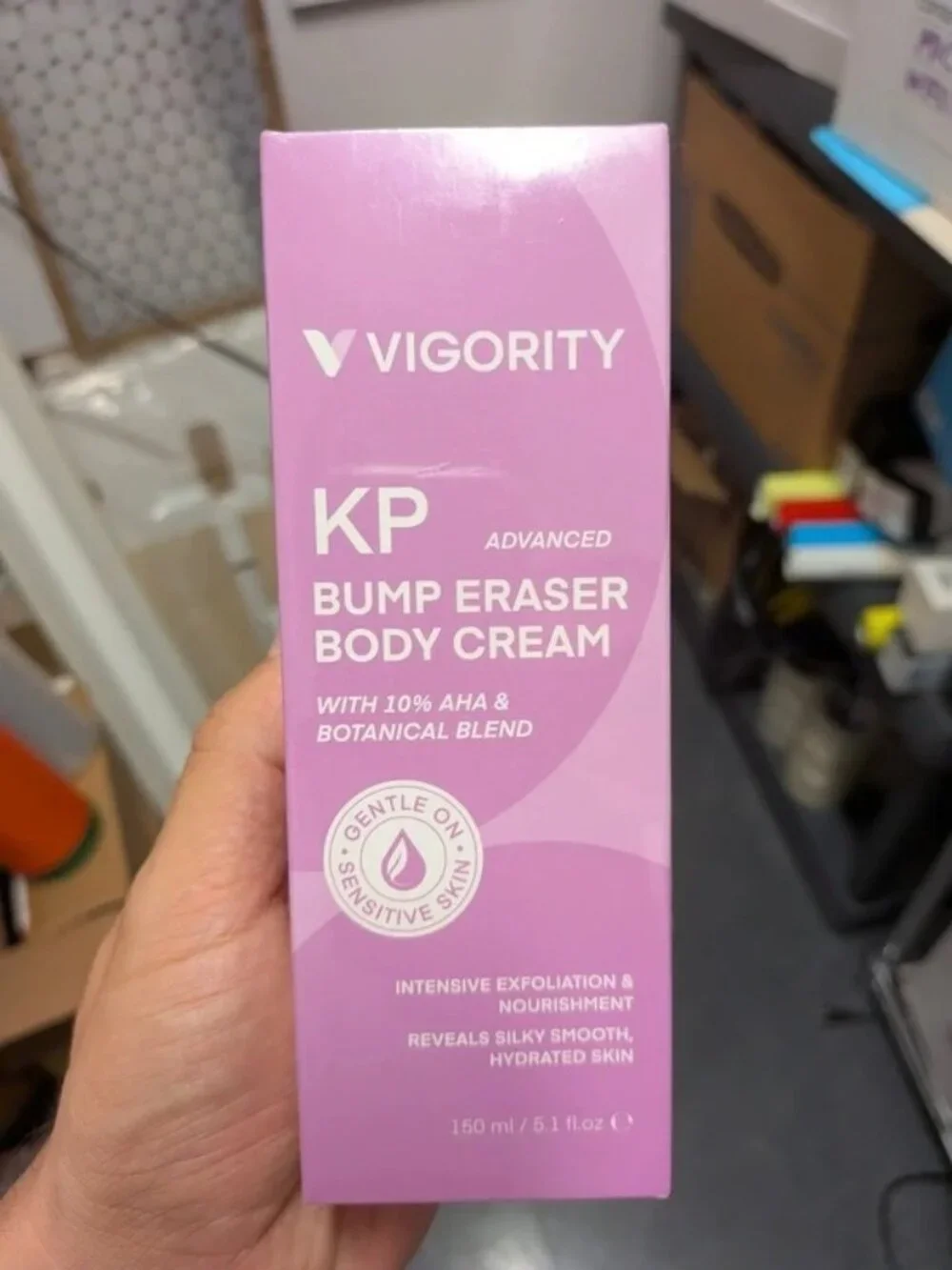 Vigority KP Advanced Bump Eraser Body Cream, a 150 ml (5.1 fl. oz)